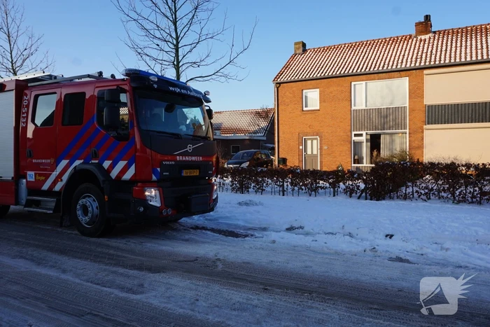 Onderzoek naar gaslucht bij woning