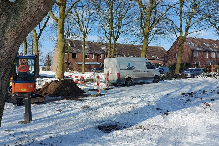 Omwonenden zonder water na lekkage in leiding