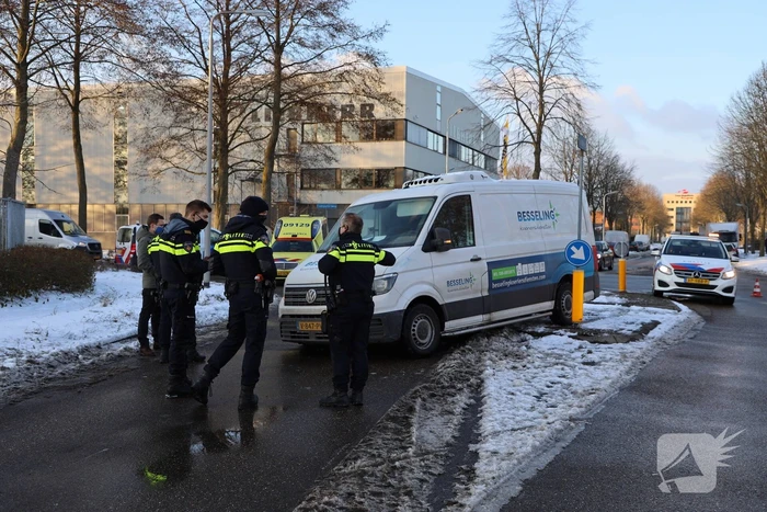 Botsen op kruising bedrijventerrein De Hoef
