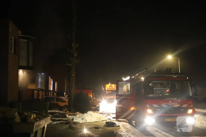 Persoon gewond bij brand in garage