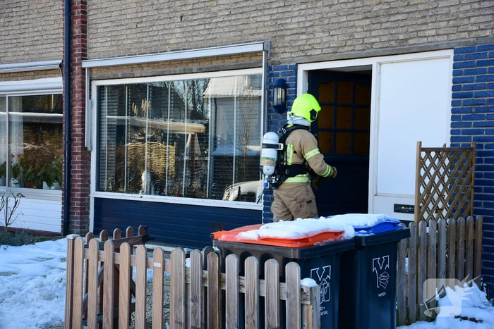 Woning vol rook door verstopte schoorsteen