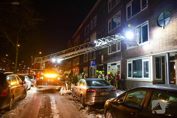 Uitslaande brand in woning