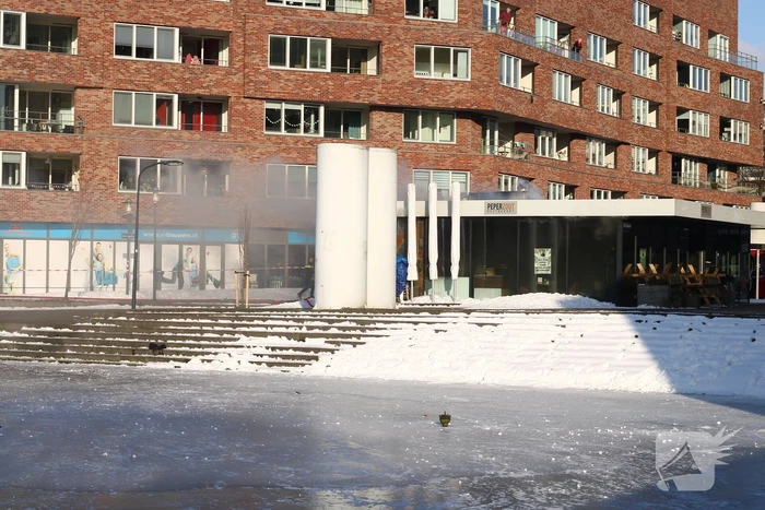 Dikke rookwolken bij brand in restaurant PeperZout