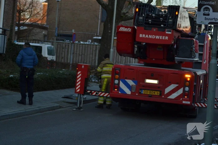 Brandweer zet beveiligingscamera vast