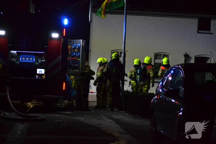 Hevige brand in woning