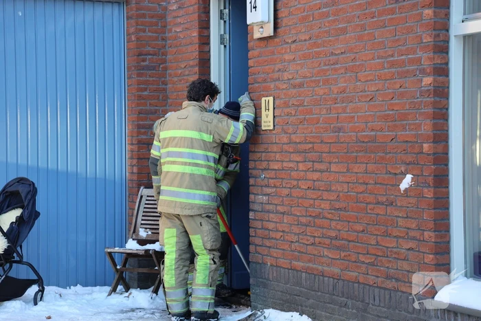 Brandweer doet onderzoek naar gesprongen waterleiding