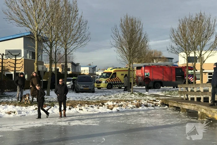 Persoon gewond door ongeval met ijszeiler