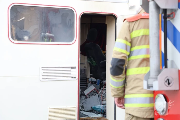 Veel schade na brand in camper