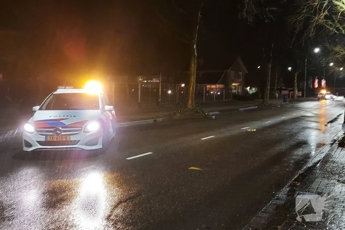 Auto komt tegen boom tot stilstand na ongeval