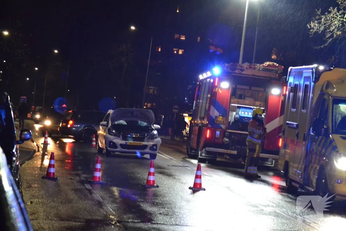 Gewonde bij ongeval met twee voertuigen