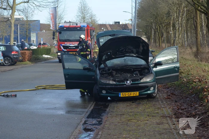 Auto door brand verwoest