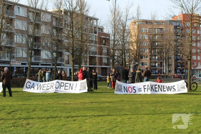Demonstratie tegen coronamaatgelen