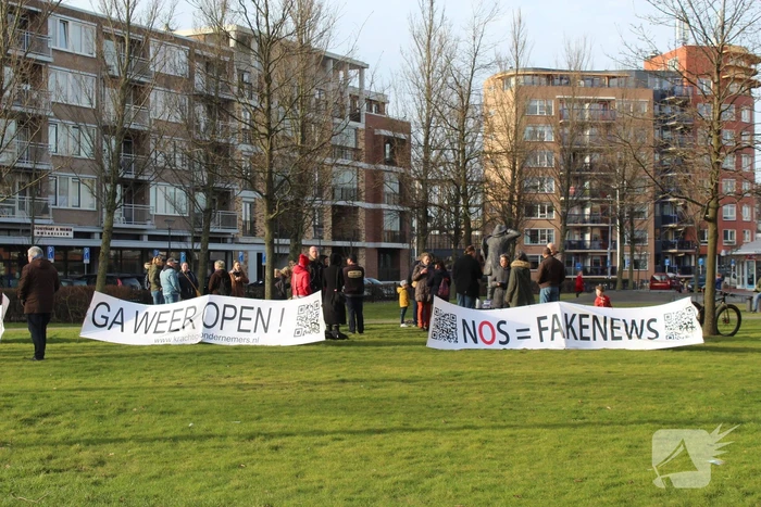 Demonstratie tegen coronamaatgelen