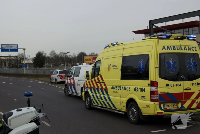 Wielrenster gewond bij botsing met auto