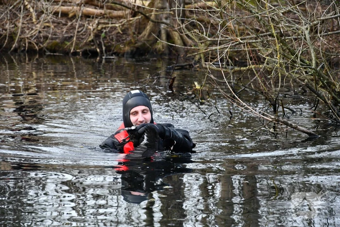 Meerkoet door brandweer gered
