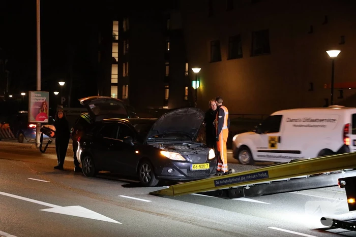 Bestuurder wilt keren maar veroorzaakt oliespoor