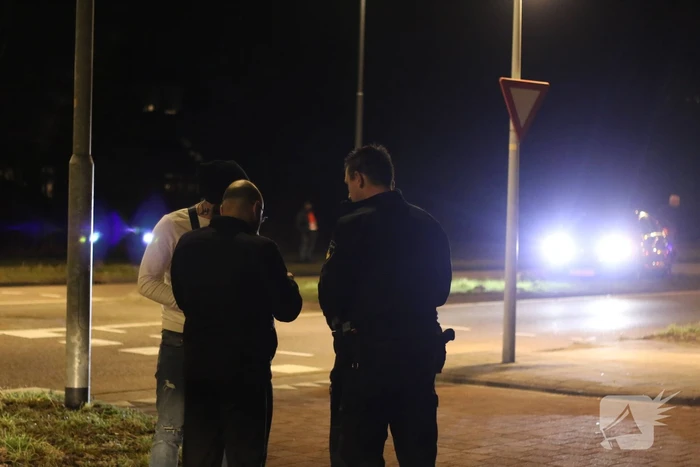 Schade bij ongeval op rotonde