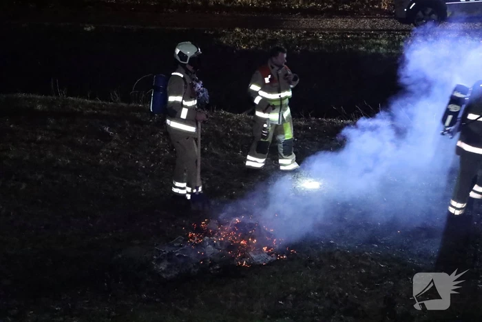 Handhaving ontdek buitenbrand