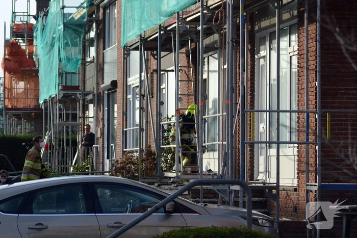 Gasleiding geraakt bij renovatiewerkzaamheden