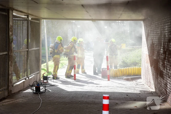 Flatwoningen ontruimd door brand