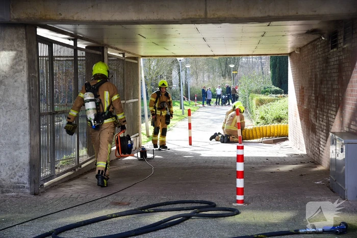 Flatwoningen ontruimd door brand