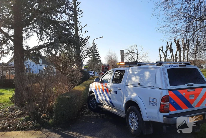 Gasleiding geraakt bij graafwerkzaamheden