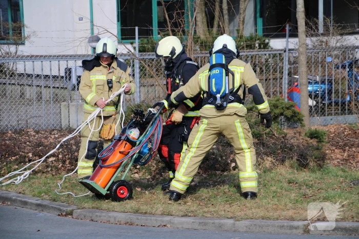 Gasfles in brand bij Phoenix Pallets