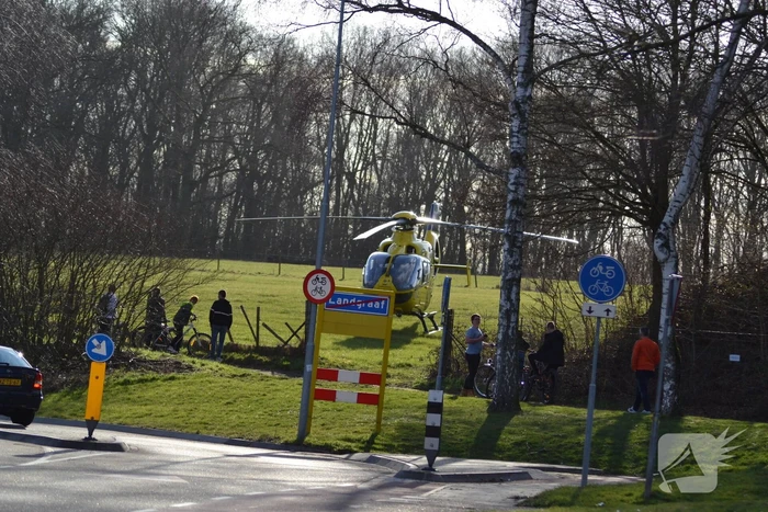 Duitse traumahelikopter landt voor incident in woning