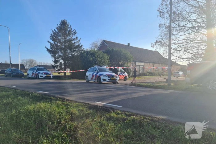 Politie onderzoek bij woning