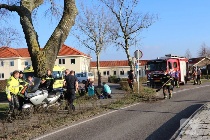 Gewonde na valpartij met motor