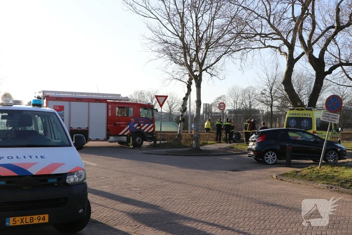 Gewonde na valpartij met motor