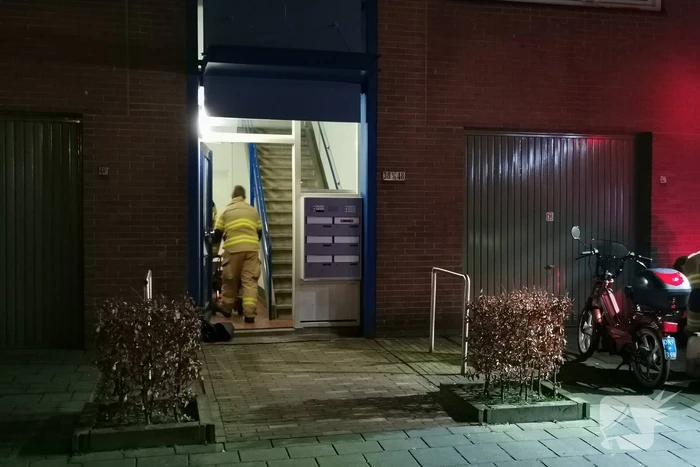 Hevige stank door een lekkende brommer