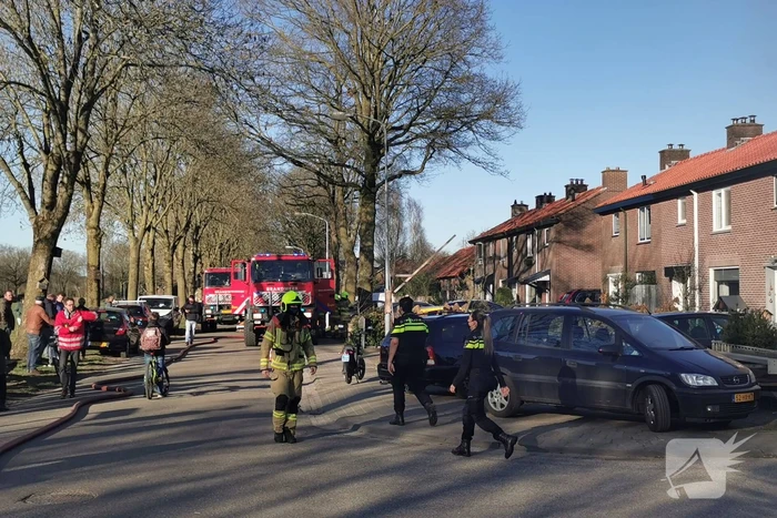Veel rook bij brand in schuur