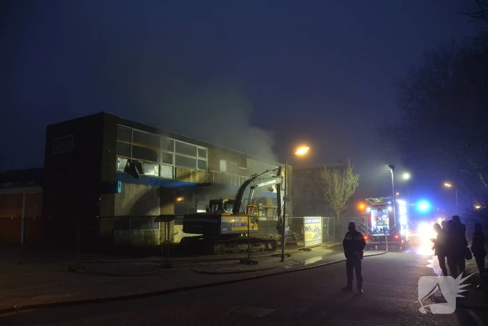 Flinke brand in leegstaand pand