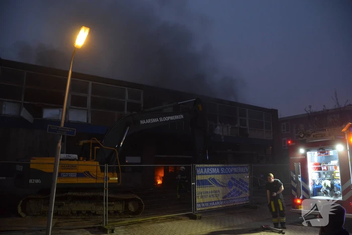 Flinke brand in leegstaand pand