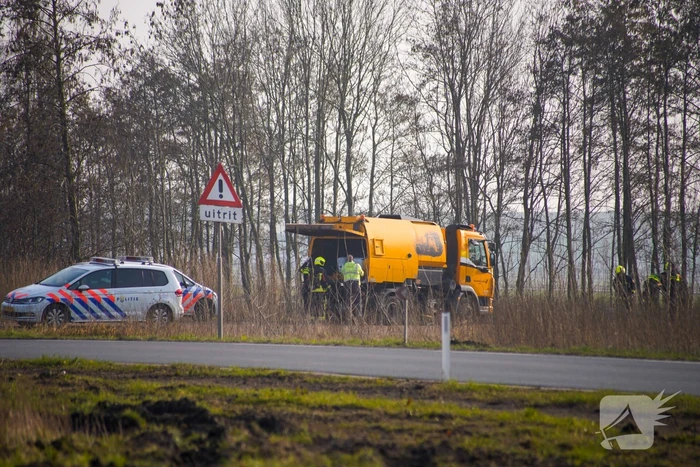Gebied afgezet na vondst van vaten