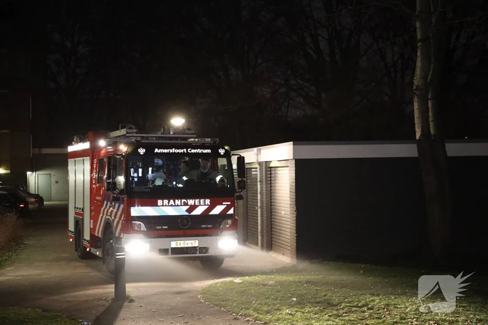 Scooter in brand gestoken