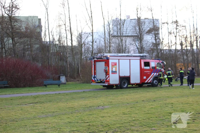 Brand in container snel geblust