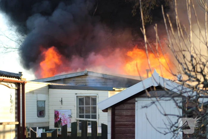 Flinke uitslaande brand in woning