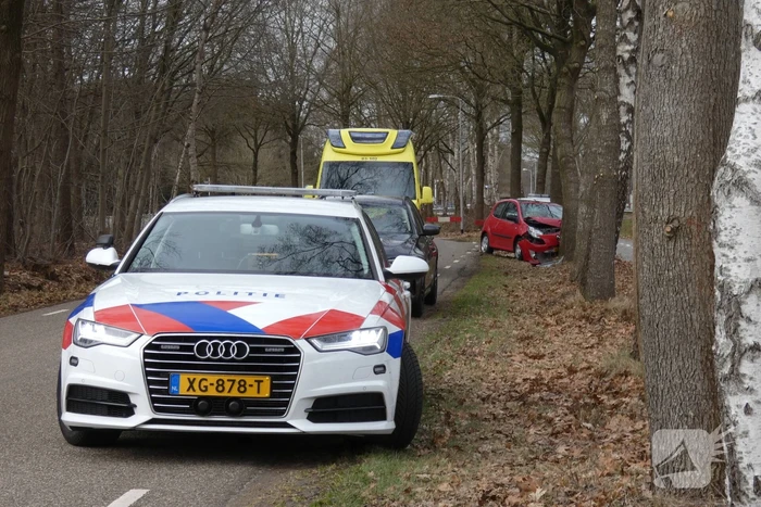 Persoon gewond bij botsing tegen boom