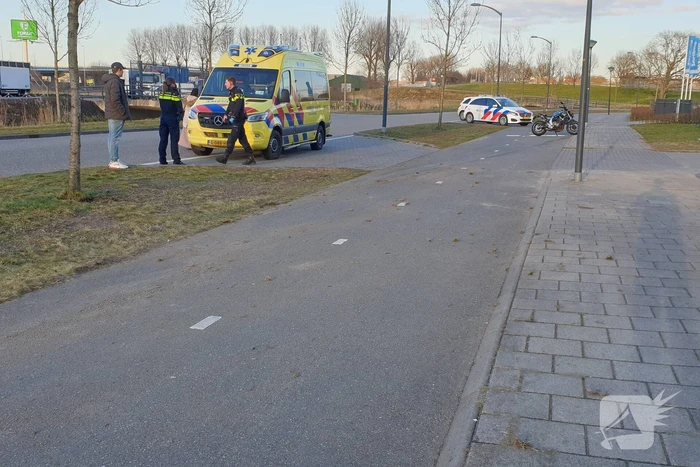 Motorrijder raakt gewond na val