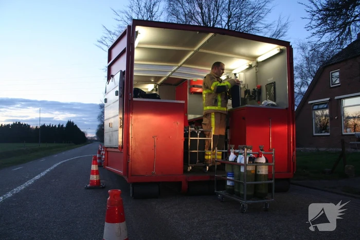 Varkens zakken door roostervloer en belanden in gierkelder