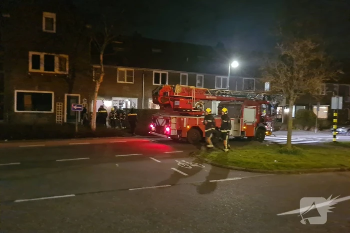 Brand in schoorsteen van woning