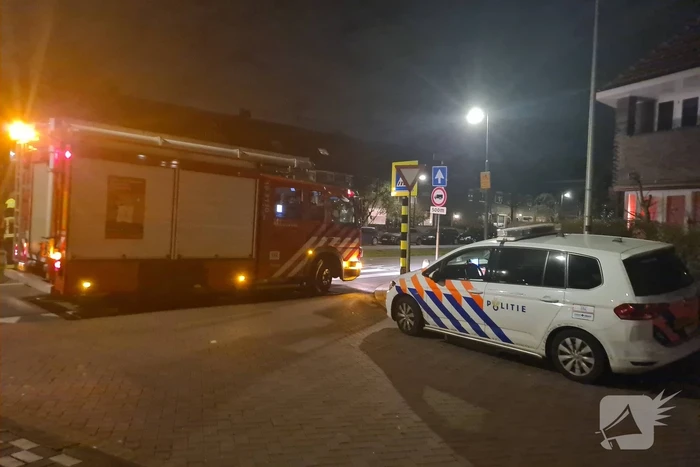 Brand in schoorsteen van woning