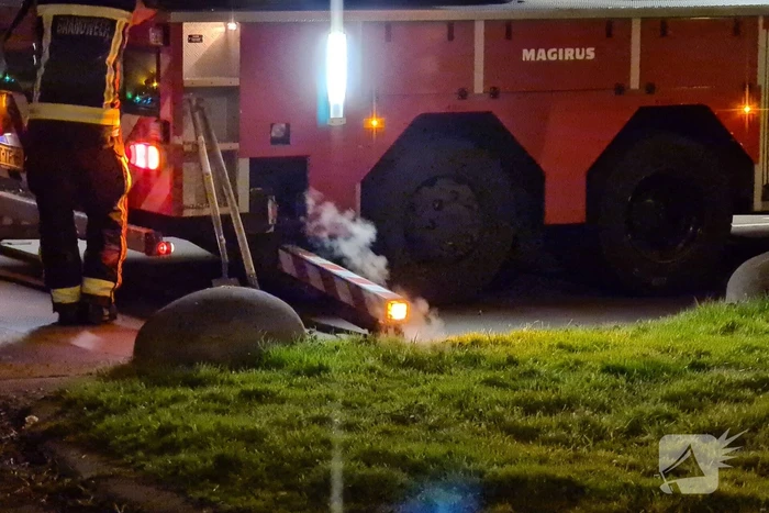 Brand in schoorsteen van woning