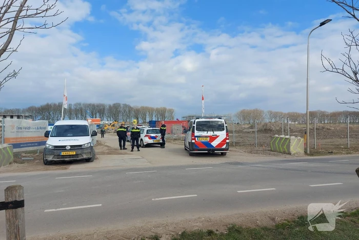 Zoekactie naar verdachte personen op bouwterrein