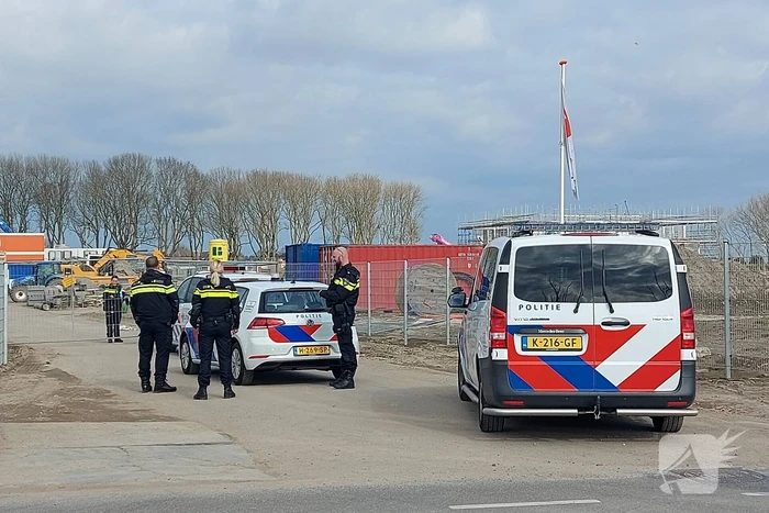 Zoekactie naar verdachte personen op bouwterrein