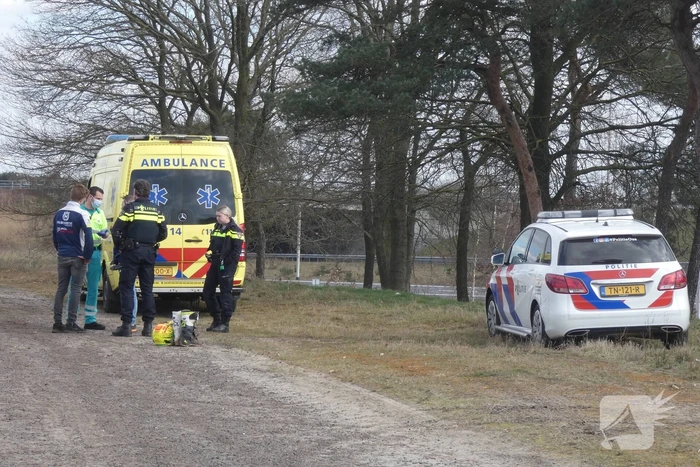 Gewonde na valpartij met motor op crossterrein