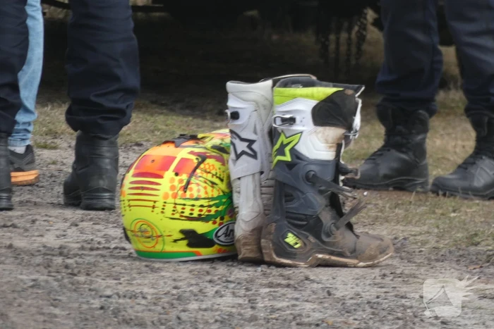 Gewonde na valpartij met motor op crossterrein