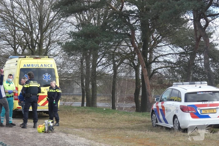 Gewonde na valpartij met motor op crossterrein